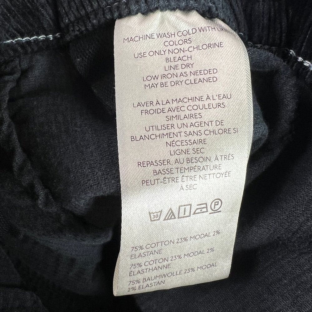 Maeve Pant Women's 32x24* Colette Corduroy High Rise Wide Leg Crop Black Tag 32 - Picture 8 of 16
